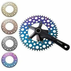 Unbranded 53 Tooth Colorfful Folding Bike 56t/54t/53t Chainring Road Bike Negative Teeth Single Chainring Az19941 -Bikes Shop 157847642 max