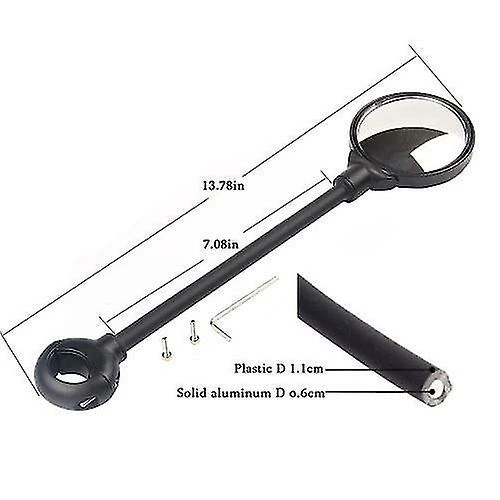 Potato Bicycle Small Parts 2 Pack Bike Rear View Mirror 360° Adjustable Rotate Mirror Wide Angle Rear View Easy Installation For Mountain Road Bike 2 Potato Bicycle Small Parts 2 Pack Bike Rear View Mirror 360° Adjustable Rotate Mirror Wide Angle Rear View Easy Installation For Mountain Road Bike - Image 2