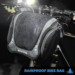 Potato Bicycle Bags Panniers Rainproof Bicycle Handlebar Bag With Rain Cover Bike Front Bag Motorcycle Handlebar Mount Holder Bag Bike Camera Bag -Bikes Shop 164580286 max