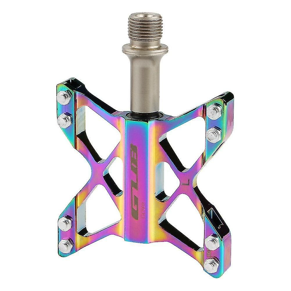 Caraele Bike Pedals Pair Aluminum Alloy 3 Bearing Flat Platform Colorful Non-slip 3 Caraele Bike Pedals Pair Aluminum Alloy 3 Bearing Flat Platform Colorful Non-slip - Image 3