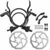 Potato Bicycle Small Parts 2 Pcs Hydraulic Bike Disc Brake Kit 160mm Disc Brake Rotor Aluminum Front And Rear Caliper Disc Brake Bike