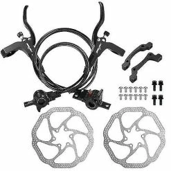 Potato Bicycle Small Parts 2 Pcs Hydraulic Bike Disc Brake Kit 160mm Disc Brake Rotor Aluminum Front And Rear Caliper Disc Brake Bike