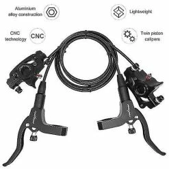 Potato Bicycle Small Parts 2 Pcs Hydraulic Bike Disc Brake Kit 160mm Disc Brake Rotor Aluminum Front And Rear Caliper Disc Brake Bike -Bikes Shop 189704978 max