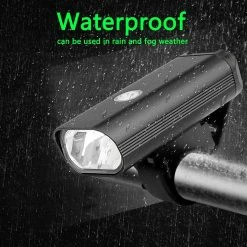 Bisbisous Bike Light, LED Bike Front Light, USB Rechargeable Waterproof Mountain Bike Light（black） -Bikes Shop 219267891 max