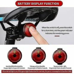 Unbranded Bicycle Tools Bicycle Flashlight Bike Rear Light Auto Brake Sensing Waterproof Led Chargings Cycling Taillight Saddle -Bikes Shop 243884939 max