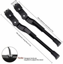 Unbranded Bicycle Kickstands, Adjustable Kickstand Aluminum Alloy Mtb Bike Stand With -Bikes Shop 243886181 max