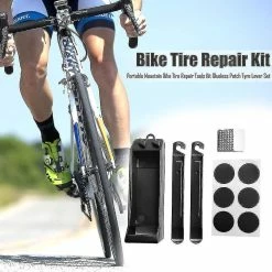 Unbranded Portable Mountain Bike Tire Repair Tools Kit Glueless Patch Lever Mtb -Bikes Shop 250231607 max