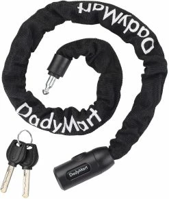 Unbranded Bike Chain Lock, 6mm Thick Security Chain Lock Bike Lock Heavy Duty An