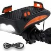 Unbranded Bike Light Set,super Bright Bike Light Set, Bike Front Light Usb Rechargeable,waterproof 4-in-1 Bicycle Led Headlight - Shock-absorbing Phone Holder F