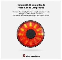 Unbranded Bike Tail Light Super Bright Usb Rechargeable Bicycle Lights Smart Bicycle Rear Lights Seat Post Mounting Brake Sensing Bike Rear Led Accessories For -Bikes Shop 257061606 max