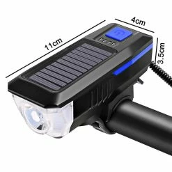 Unbranded Bike Light Set And Horn Solar Powered Usb Rechargeable Bicycle Headlight Taillight -Bikes Shop 279457291 max