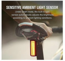 Mssugar Rn 180 Tl Rear Bike Lights 180 Lumens Smart Cycling Tail Lights, Ultra Bright Ipx6 Waterproof Safety Bicycle Taillight 8 Light Modes For Urban Riding -Bikes Shop 288039125 max