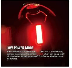 Mssugar Rn 180 Tl Rear Bike Lights 180 Lumens Smart Cycling Tail Lights, Ultra Bright Ipx6 Waterproof Safety Bicycle Taillight 8 Light Modes For Urban Riding -Bikes Shop 288039160 max