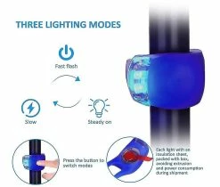 Mssugar 12pcs Bike Lights Front And Back Set, Led Silicone Bicycle Light Front And Rear, Waterproof Bike Headlight And Taillight For Night Cycling(black) -Bikes Shop 288040554 max