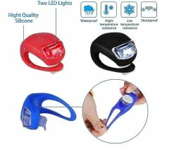 Mssugar 12pcs Bike Lights Front And Back Set, Led Silicone Bicycle Light Front And Rear, Waterproof Bike Headlight And Taillight For Night Cycling(black) -Bikes Shop 288040573 max