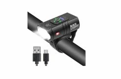 Mssugar Bike Lights Rechargeable, 2 Led Bicycle Lights 6 Light Modes With Floodlight Spotlight, Super Bright 1500 Lumens, Waterproof Ipx7, Fits Cycle Lights