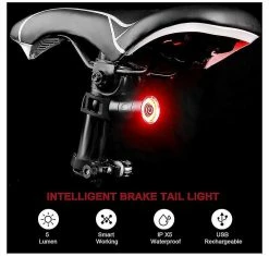 Mssugar Rear Bike Light Smart Bike Tail Light Back Light Bike Flashlight Rechargeable With Brake Sensing Waterproof Rear Bike Light Smart Led Bicycle Flashlig -Bikes Shop 288041858 max