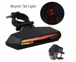 Mssugar Bike Rear Light,bicycle Rear Light Remote Control Usb Rechargeable Led Flashing 2 Colors And 5 Modes Wireless Red Light Ipx4 Waterproof(black) -Bikes Shop 288042239 max