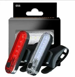 Mssugar Bike Taillight 2 Pack, Usb Rechargeable Rear Bicycle Lights, 4 Light Modes, Easy To Install, Waterproof Cycling Safety Flashlight(red)