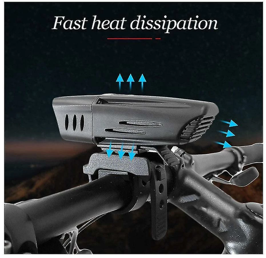 Mssugar Bike Light Set, Super Bright 5 Modes 900 Lumen2600mah Bike Lights Front Usb Rechargeable Bicycle Light Waterproof Bike Headlight For Road Input(black) 2 Mssugar Bike Light Set, Super Bright 5 Modes 900 Lumen2600mah Bike Lights Front Usb Rechargeable Bicycle Light Waterproof Bike Headlight For Road Input(black) - Image 2