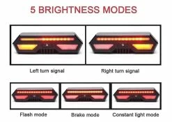 Mssugar Bicycle Tail Light Led Usb Rechargeable, Waterproof 5 Light Modes Bike Rear Light With Wireless Remote Control, Bike Light Turn Signal Fits On Any Roa -Bikes Shop 288042727 max