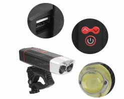 Mssugar Bike Light-bicycle Cycling Headlights Usb Charging Waterproof Led Bike Front Light Accessory(black) -Bikes Shop 288042935 max