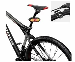 Mssugar Smart Wireless Remote Control Bicycleturn Signal Light Waterproof Led Bike Rear Light Direction Light Usb Rechargeable Mtb Cycling Indicator Light/w