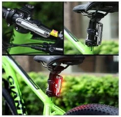 Mssugar Bike Tail Light Bicycle Rear Light Easily Clips On As Red Taillight For Cycling Safety(black) -Bikes Shop 288045524 max