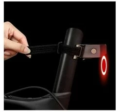 Cycling Youth 1pcs Usb Rechargeable Bike Rear Tail Light Led Bicycle Warning Safety Smart Lamp Circle(black) -Bikes Shop 289435289 max