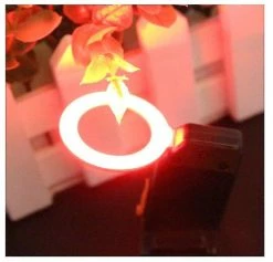 Cycling Youth 1pcs Usb Rechargeable Bike Rear Tail Light Led Bicycle Warning Safety Smart Lamp Circle(black) -Bikes Shop 289435392 max