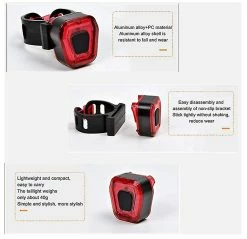 Cycling Youth Bike Tail Light, Usb Rechargeable Rear Bike Light Super Bright Cycling Light Waterproof 5 Light Modes Night Safety Warning Back Light For Mountain Cyc -Bikes Shop 289436687 max