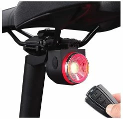 Cycling Youth Bike Alarm Tail Light With Smart Brake Sensing, Anti Theft Bicycle Alarm Rear Light With Remote, Usb Rechargeable Ultra Bright Back Bike Lights, Water