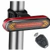 Cycling Youth Rear Bike Lights Bike Taillight Riding Led Bicycle Tail Light Mountain Bike Back Light Wireless Remote Control Cycle Turn Signal(black)