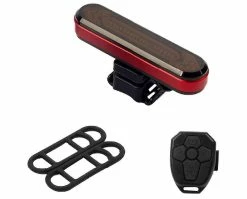 Cycling Youth Rear Bike Lights Bike Taillight Riding Led Bicycle Tail Light Mountain Bike Back Light Wireless Remote Control Cycle Turn Signal(black) -Bikes Shop 289441481 max