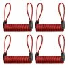 Unbranded 4pcs Disc Lock Cable Steel Wire Lock Cable Reminder Cable Bike Accessories