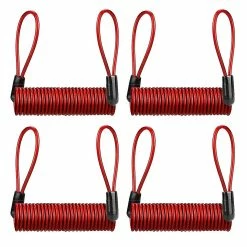 Unbranded 4pcs Disc Lock Cable Steel Wire Lock Cable Reminder Cable Bike Accessories