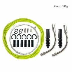 Hggqvvs Universal 5mm Bicycle Brake Cable V-shaped Mtb Road Bike Brake Cable Cycling Shifter Brake Cable Line Pipe Kit Parts Accessories