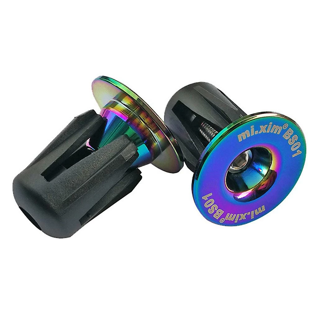Unbranded 1 Pair Aluminum Bicycle Bike Handlebar Grips Handle Bar Cap End Plugs Stoppers For Mountain Road Mtb Cycling Parts 2 Unbranded 1 Pair Aluminum Bicycle Bike Handlebar Grips Handle Bar Cap End Plugs Stoppers For Mountain Road Mtb Cycling Parts - Image 2