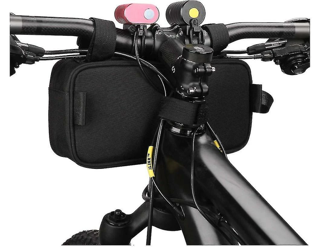 Unbranded Multifunction Bike Bar Bag Front Bag Bicycle Frame Bag Waterproof Shoulder Bag Handbag Waist Bag(black) 2 Unbranded Multifunction Bike Bar Bag Front Bag Bicycle Frame Bag Waterproof Shoulder Bag Handbag Waist Bag(black) - Image 2
