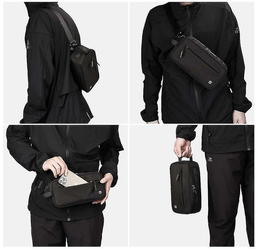 Unbranded Multifunction Bike Bar Bag Front Bag Bicycle Frame Bag Waterproof Shoulder Bag Handbag Waist Bag(black) 5 Unbranded Multifunction Bike Bar Bag Front Bag Bicycle Frame Bag Waterproof Shoulder Bag Handbag Waist Bag(black) - Image 5