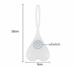 Unbranded Bike Ball Tail Lights, Bike Heart Warning Lights, Night Essential Led Egg Lamp, Waterproof, Green(green)