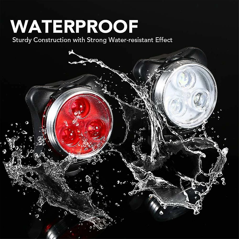 Waytogo Mountain Bike Supplies Led Headlight Bicycle Warning Tail Light Lamp Usb Rechargeable 4 Waytogo Mountain Bike Supplies Led Headlight Bicycle Warning Tail Light Lamp Usb Rechargeable - Image 4