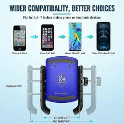 Visvin Bike Phone Holder. Anti Shake Motorcycle Phone Holder. Universal Smartphone -Bikes Shop 313291984 max