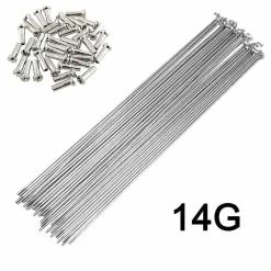 Unbranded 10 X 14g 250mm Stainless Steel Mountain Road Bike Bicycle Spokes With