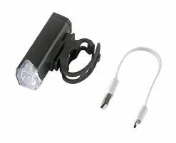 Unbranded Usb Bike Headlight Waterproof Rechargeable Bike Front Light (black)