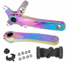 Unbranded IXF 104BCD MTB Bike Crankset With Bottom Bracket, Narrow Wide Single Chainring 170mm Crank