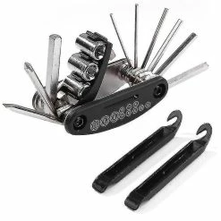 Unbranded 15 In 1 Multi Usage Bike Bicycle Repair Bike Tools Kit Screwdriver Socket Extension Rod Pump Punct
