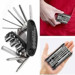 Unbranded 15 In 1 Multi Usage Bike Bicycle Repair Bike Tools Kit Screwdriver Socket Extension Rod Pump Punct -Bikes Shop 330477589 max