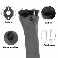 Unbranded Bicycle Durable Ultra Light Seatposts 340mm Offset Zero For F8/f10/f12 Road Bike Carbon Fiber Seatp -Bikes Shop 333560906 max