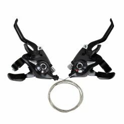Unbranded Speed Switch Mtb Bicycle Shifter Levers Brake With Shift Cable Bike Cycling Disc Handle For Bike Trekking